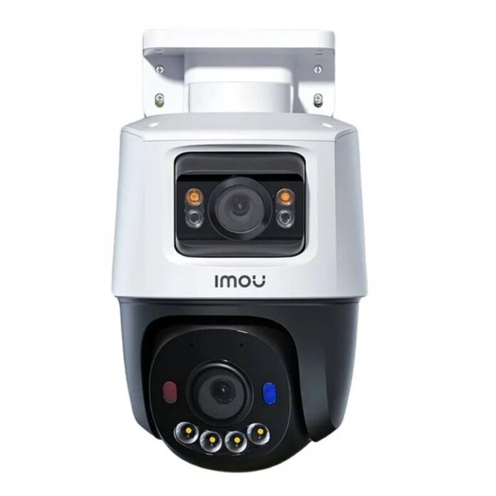Camera supraveghere IP Dome rotativa exterior cu lentila duala PT Imou Active Deterrence IPC-PS70FP-10M0, 5 + 5 MP, 3.6 mm, IR 30 m, microfon si difuzor, slot card, detectie om / vehicul, smart tracking, sirena, stroboscop, PoE Camera supraveghere IP Dome rotativa exterior cu lentila duala PT Imou Active Deterrence IPC-PS70FP-10M0, 5 + 5 MP, 3.6 mm, IR 30 m, microfon si difuzor, slot card, detectie om / vehicul, smart tracking, sirena, stroboscop, PoE