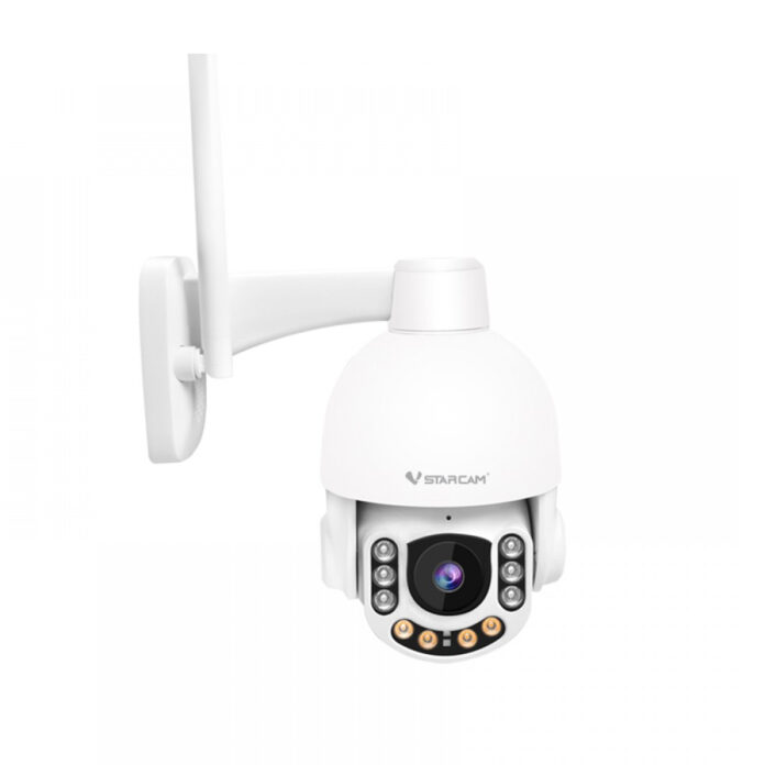 Camera supraveghere IP Speed Dome Vstarcam CG65, GSM 4G, 2 MP, lumina alba/IR 20 m, 4 mm, microfon, stroboscop, sirena, slot card Camera supraveghere IP Speed Dome Vstarcam CG65, GSM 4G, 2 MP, lumina alba/IR 20 m, 4 mm, microfon, stroboscop, sirena, slot card