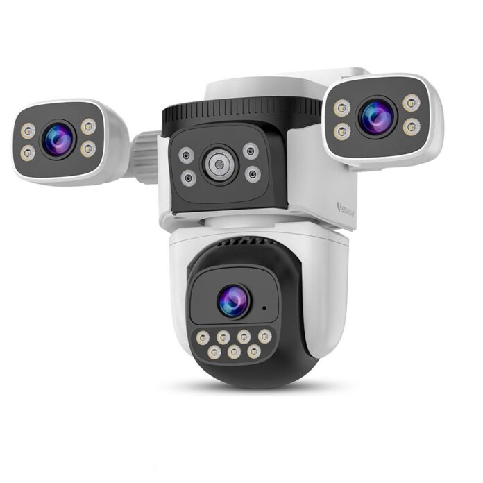 Camera supraveghere IP Speed Dome 3 in 1 WiFi PT Vstarcam CS621SR, 2+2+2 MP, 4 mm, microfon si difuzor, slot card, 360 grade, smart tracking, IR/lumina alba 30 m, alarma Camera supraveghere IP Speed Dome 3 in 1 WiFi PT Vstarcam CS621SR, 2+2+2 MP, 4 mm, microfon si difuzor, slot card, 360 grade, smart tracking, IR/lumina alba 30 m, alarma