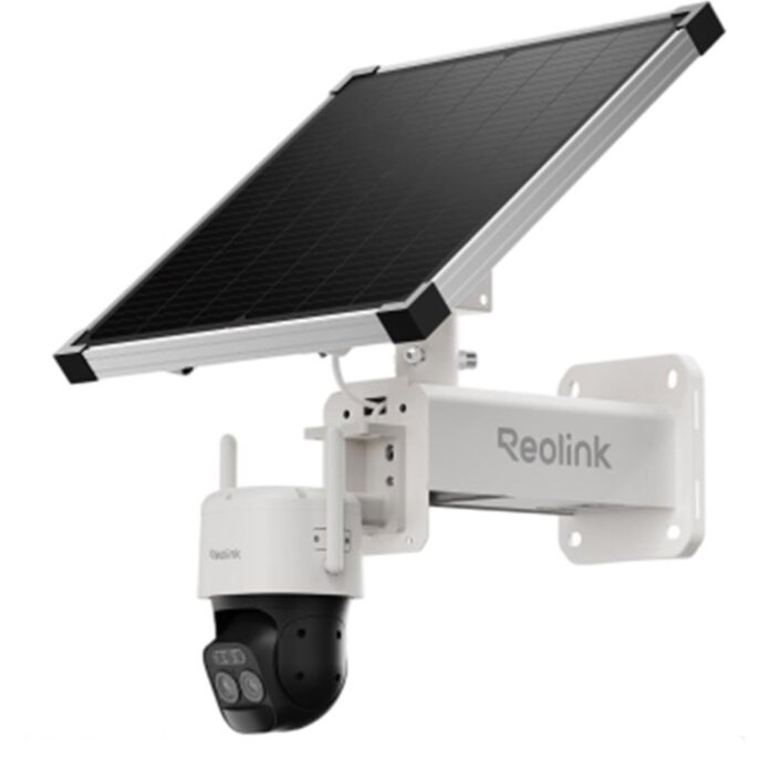 Camera supraveghere rotativa 4G LTE PTZ cu lentila duala si panou solar Reolink TrackMix G790, 4 MP, 2.8 mm, 12 mm, IR 30 m, PIR 15 m, microfon si difuzor, night vision color, 6x zoom, acumulator 92 Wh, slot card, detectie smart Camera supraveghere rotativa 4G LTE PTZ cu lentila duala si panou solar Reolink TrackMix G790, 4 MP, 2.8 mm, 12 mm, IR 30 m, PIR 15 m, microfon si difuzor, night vision color, 6x zoom, acumulator 92 Wh, slot card, detectie smart