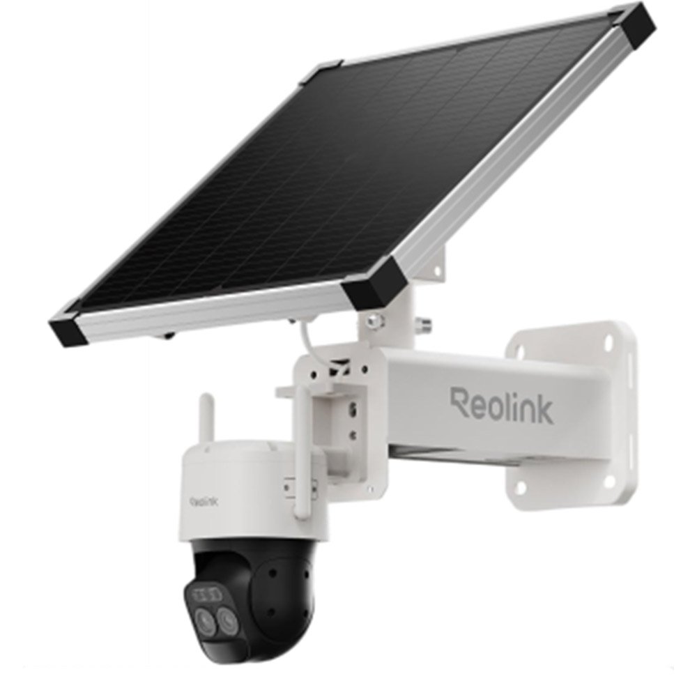 Camera supraveghere rotativa 4G LTE PTZ cu lentila duala si panou solar Reolink TrackMix G790, 4 MP, 2.8 mm, 12 mm, IR 30 m, PIR 15 m, microfon si difuzor, night vision color, 6x zoom, acumulator 92 Wh, slot card, detectie smart Camera supraveghere rotativa 4G LTE PTZ cu lentila duala si panou solar Reolink TrackMix G790, 4 MP, 2.8 mm, 12 mm, IR 30 m, PIR 15 m, microfon si difuzor, night vision color, 6x zoom, acumulator 92 Wh, slot card, detectie smart