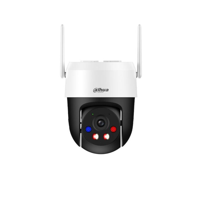 Camera supraveghere rotativa PT wireless IP WiFi6 cu iluminare duala Dahua P3AS-PV, 3MP, IR/lumina alba 30 m, 4 mm, alarma sonora si vizuala rosie-albastra, detectie om/vehicul cu AI, auto tracking, slot card, monitorizare 360 grade, microfon si difuzor Camera supraveghere rotativa PT wireless IP WiFi6 cu iluminare duala Dahua P3AS-PV, 3MP, IR/lumina alba 30 m, 4 mm, alarma sonora si vizuala rosie-albastra, detectie om/vehicul cu AI, auto tracking, slot card, monitorizare 360 grade, microfon si difuzor