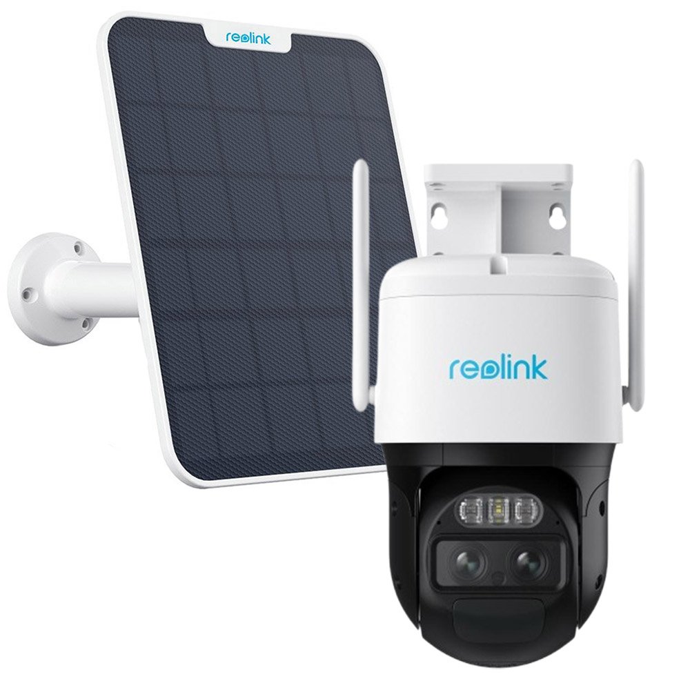 Camera supraveghere rotativa wireless IP WiFi PTZ cu panou solar Reolink TrackMix B770+SOLAR, 2K, 2.8 + 8 mm, lumina alba / IR 30 m, dual band, microfon, slot card, difuzor, acumulator 5100 mAh Camera supraveghere rotativa wireless IP WiFi PTZ cu panou solar Reolink TrackMix B770+SOLAR, 2K, 2.8 + 8 mm, lumina alba / IR 30 m, dual band, microfon, slot card, difuzor, acumulator 5100 mAh