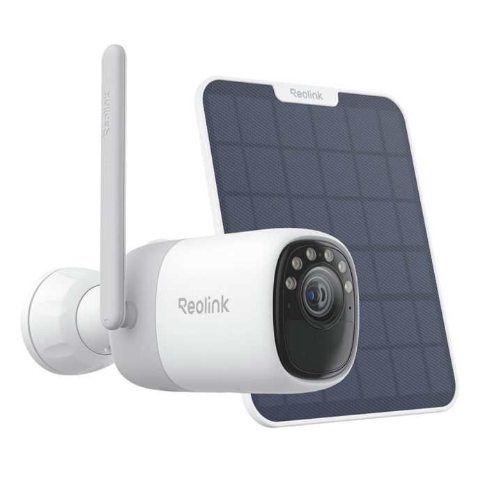 Camera supraveghere wireless IP WiFi 6 Dual Band cu panou solar Reolink Altas B630+SOLAR, 4 MP, 4 mm, PIR 10 m slot card, microfon si difuzor, night vision color, acumulator 20000 mAh, detectie miscare, sirena Camera supraveghere wireless IP WiFi 6 Dual Band cu panou solar Reolink Altas B630+SOLAR, 4 MP, 4 mm, PIR 10 m slot card, microfon si difuzor, night vision color, acumulator 20000 mAh, detectie miscare, sirena