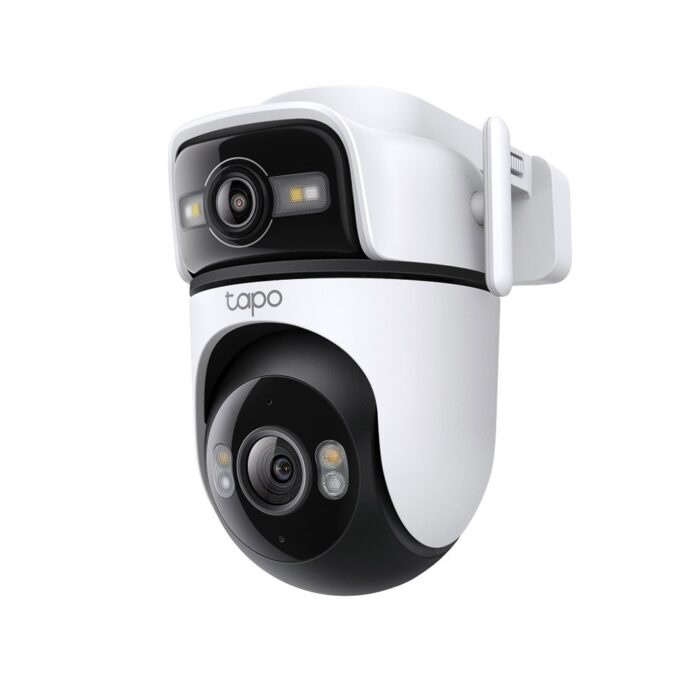 Camera supraveghere wireless IP WiFi PT cu lentila duala TP-Link Full Color TAPO C545D, 3MP+3MP, IR/lumina alba 30 m, microfon si difuzor, slot card, control prin aplicatie, detectie smart, auto tracking Camera supraveghere wireless IP WiFi PT cu lentila duala TP-Link Full Color TAPO C545D, 3MP+3MP, IR/lumina alba 30 m, microfon si difuzor, slot card, control prin aplicatie, detectie smart, auto tracking