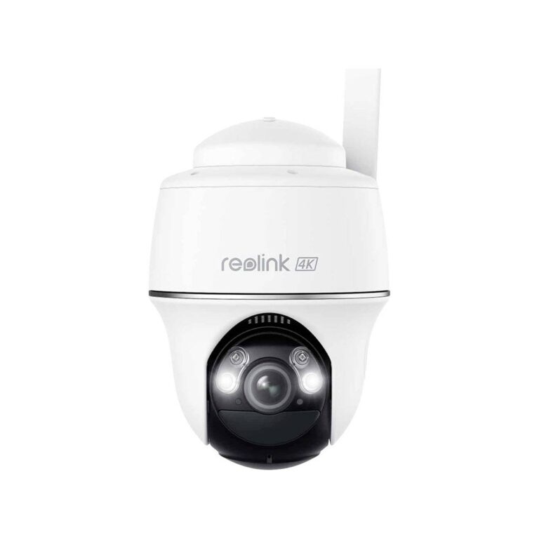 Camera supraveghere wireless rotativa GSM 4G LTE PT Reolink Go PT Ultra G440, 8 MP, IR/lumina alba 10 m, PIR 10 m, acumulator 6000 mAh, alarma personalizabila, microfon si difuzor, slot card, detectie om/vehicul/animal, vizualizare de pe telefon