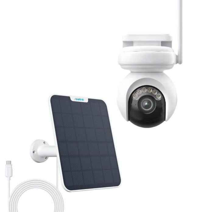 Camera supraveghere wireless WiFi Dual-band cu panou solar Reolink Altas PT Ultra B660+SOLAR, 8 MP, 4 mm, 2.4-5 Ghz, acumulator 20000 mAh, night vision color, PIR 10m, Bluetooth, auto-tracking, microfon si difuzor, slot card Camera supraveghere wireless WiFi Dual-band cu panou solar Reolink Altas PT Ultra B660+SOLAR, 8 MP, 4 mm, 2.4-5 Ghz, acumulator 20000 mAh, night vision color, PIR 10m, Bluetooth, auto-tracking, microfon si difuzor, slot card