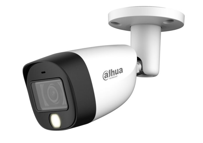 Camera de supraveghere bullet HDCVI Dahua HAC-HFW1500CM-IL-A-0280B-S2, 5MP, Smart Dual Light 20m, Microfon incorporat, IP67