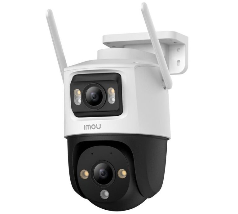 Camera supraveghere IP WiFi cu lentila duala Imou Cruiser Dual PT Full-Color IPC-S7XP-10M0WED, 5+5 MP, 2x 3.6 mm, IR/lumina alba 30 m, microfon si difuzor, slot card, auto smart tracking
