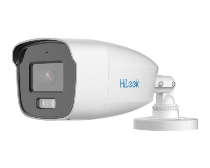 Camera de supraveghere pentru exterior, HDTVI, Hikvision HiLook ColorVu THC-B259-MS(3.6mm), 3K, 3.6mm, LED alb 40 m, IP66, metal