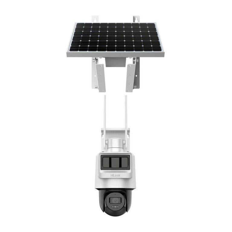 Camera supraveghere PTZ rotativa GSM 4G LTE Hikvision HiLook PTZ-N2C400I-K/4G/C05S10, 4 MP, PIR + Radar 12 m, 4 mm, IR 30m, microfon si difuzor, acumulator 50.76 Wh, panou solar, slot card