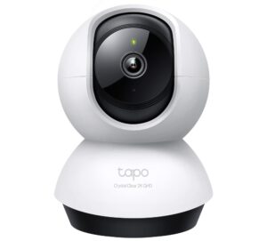 Camera de supraveghere wireless TP-LINK TP-IPC220, 2K QHD, functie Pan/Tilt, detectare AI, Alarma, Audio, slot microSD Camera de supraveghere wireless TP-LINK TP-IPC220, 2K QHD, functie Pan/Tilt, detectare AI, Alarma, Audio, slot microSD