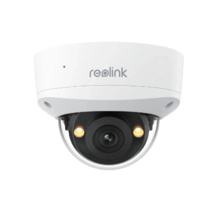 Camera supraveghere IP Dome cu iluminare duala Reolink P337, 4K, 2.8 mm, IR/Lumina alba 30 m, microfon si difuzor, slot card, PoE Camera supraveghere IP Dome cu iluminare duala Reolink P337, 4K, 2.8 mm, IR/Lumina alba 30 m, microfon si difuzor, slot card, PoE