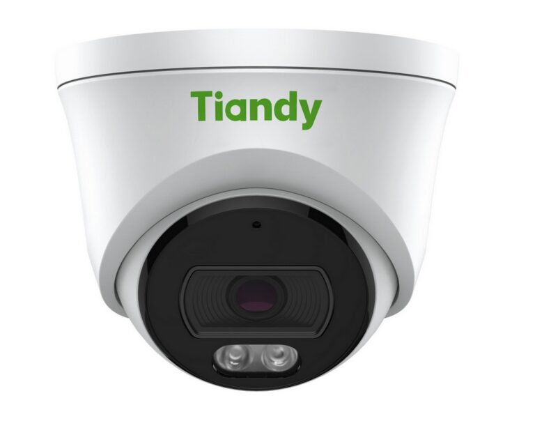 Camera supraveghere IP turret Color Maker Tiandy TC-C35XS-I3WEYSV5.0, 5MP 2K+, IR/LED alb 30m/15m, Microfon, PoE, IP66