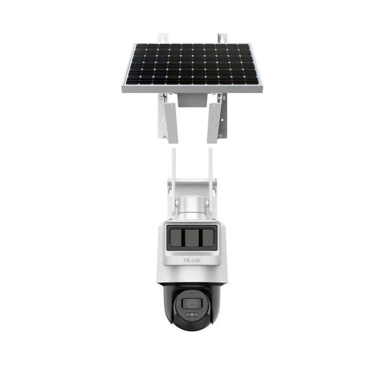 Camera supraveghere PTZ rotativa GSM 4G LTE Hikvision HiLook PTZ-N2C200I-K/4G/C05S10, 2 MP, PIR + Radar 12 m, 2.8 mm, IR 30m, microfon si difuzor, acumulator 50.76 Wh, panou solar, slot card