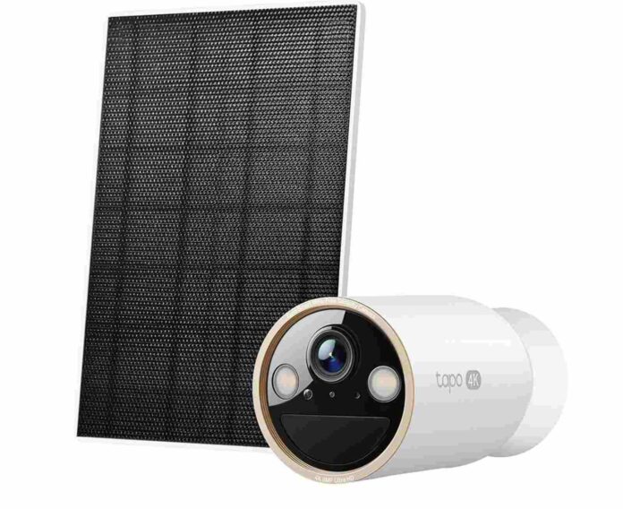 Camera supraveghere Wi-Fi cu panou solar Tapo C460 KIT, 8MP 4K, Starlight, zoom digital 18x, baterie, alarma, IP66