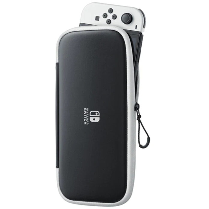 Carcasa si folie protectie pentru NINTENDO Switch, Negru Alb Carcasa si folie protectie pentru NINTENDO Switch, Negru Alb