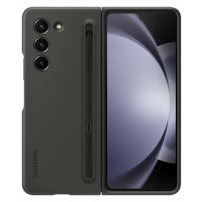 Husa de protectie Samsung pentru Galaxy Z Fold5 Slim cu pen, Graphite Husa de protectie Samsung pentru Galaxy Z Fold5 Slim cu pen, Graphite