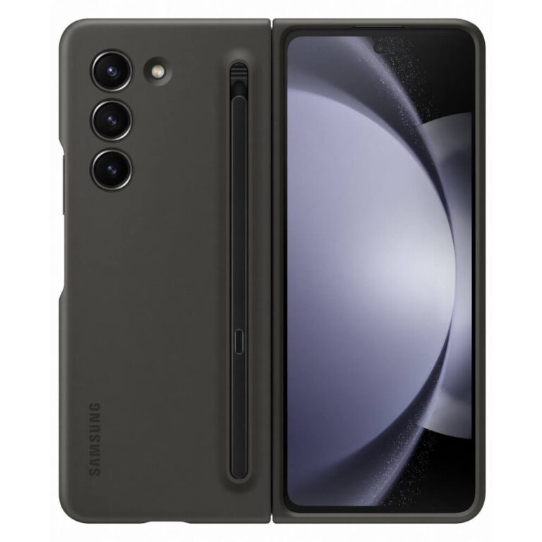 Husa de protectie Samsung pentru Galaxy Z Fold5 Slim cu pen, Graphite