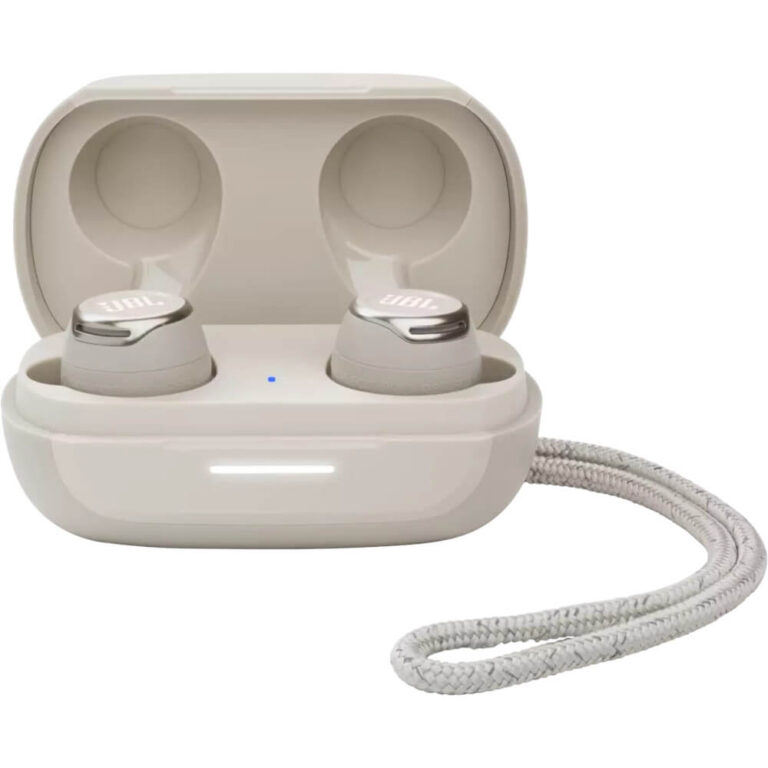 Casti sport audio in-ear JBL Reflect Flow Pro, True Wireless, Noise Cancelling, Bluetooth, Alb