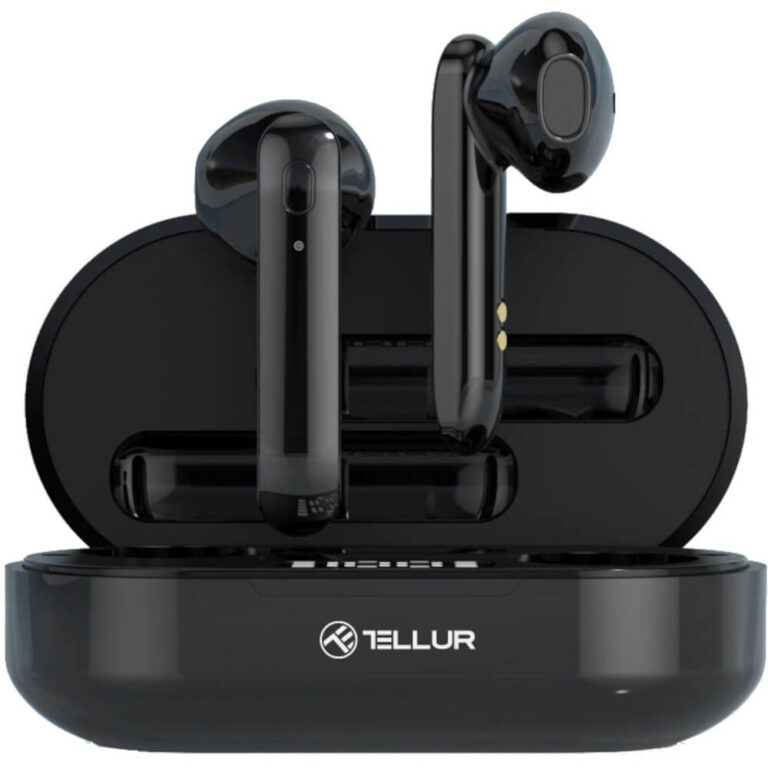 Casti audio In-Ear Tellur Flip, True Wireless, Bluetooth, Alb