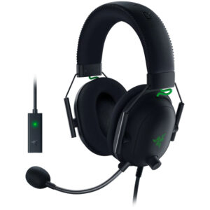 Casti gaming cu microfon Razer BlackShark V2 + USB MIC ENHANCER, Multiplatforma, Negru Casti gaming cu microfon Razer BlackShark V2 + USB MIC ENHANCER, Multiplatforma, Negru