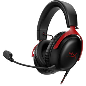 Casti gaming HyperX Cloud III, Microfon, Compatibile PC, PS5, PS4, Xbox, Nintendo, Negru/Rosu Casti gaming HyperX Cloud III, Microfon, Compatibile PC, PS5, PS4, Xbox, Nintendo, Negru/Rosu