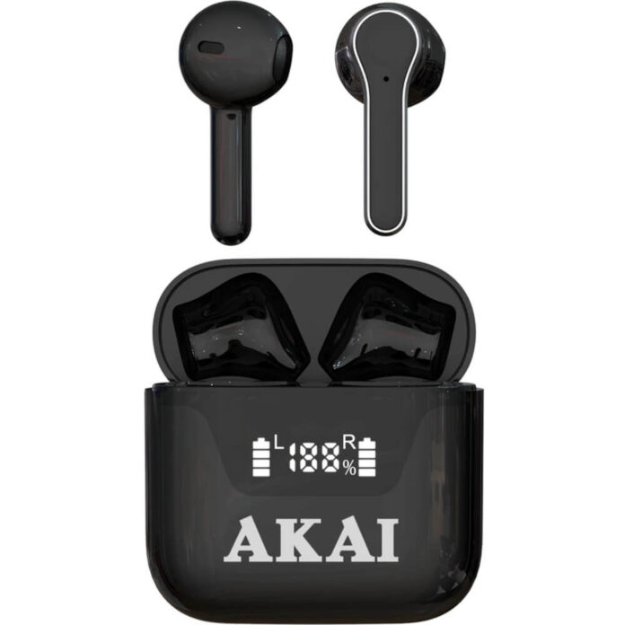 Casti In-ear Akai BTE-J101, Wireless, Negru Casti In-ear Akai BTE-J101, Wireless, Negru