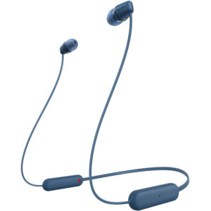 Casti In-Ear Sony WI-C100L, Wireless, Bluetooth, IPX4, Microfon, Fast pair, Autonomie 25 ore, Albastru Casti In-Ear Sony WI-C100L, Wireless, Bluetooth, IPX4, Microfon, Fast pair, Autonomie 25 ore, Albastru