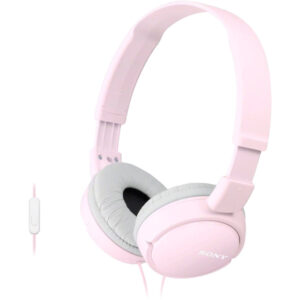 Casti On Ear Sony MDR-ZX110APP, Cu fir, Microfon, Roz Casti On Ear Sony MDR-ZX110APP, Cu fir, Microfon, Roz