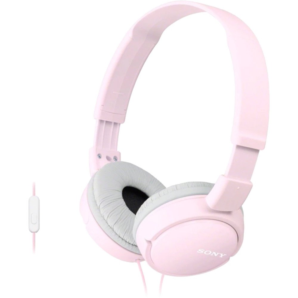 Casti On Ear Sony MDR-ZX110APP, Cu fir, Microfon, Roz Casti On Ear Sony MDR-ZX110APP, Cu fir, Microfon, Roz