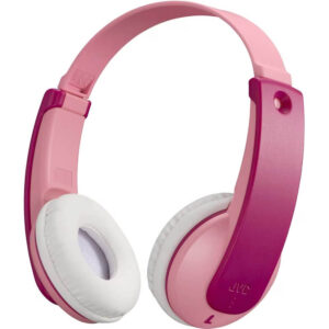 Casti pentru copii On-Ear JVC Tinyphones HA-KD10W-P-E, Wireless, Bluetooth, Microfon, Roz/Violet Casti pentru copii On-Ear JVC Tinyphones HA-KD10W-P-E, Wireless, Bluetooth, Microfon, Roz/Violet