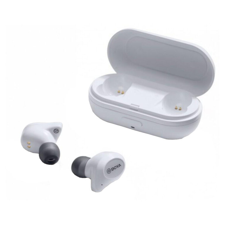 Casti True Wireless Boya Stereo, Bluetooth V5.0, USB-C, In-Ear, Negru