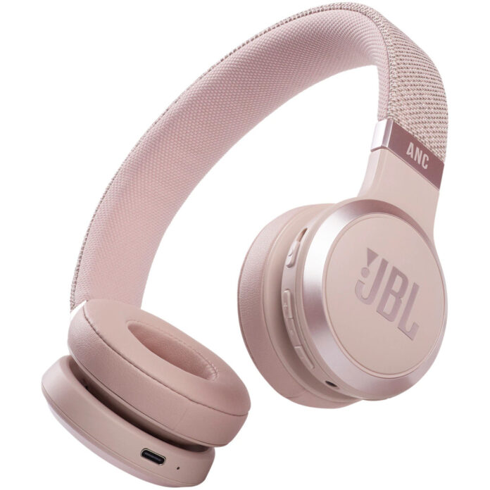 Casti On-Ear JBL Live 460NC, Wireless, Bluetooth, Noise Cancelling, Asistent Vocal, Microfon, Rose Casti On-Ear JBL Live 460NC, Wireless, Bluetooth, Noise Cancelling, Asistent Vocal, Microfon, Rose