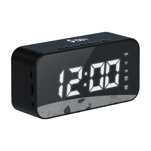 Ceas digital wireless iSEN S15, Negru, Bluetooth, Display Led, Alarma, Radio FM, Difuzoare HD, Redare TF Card, 1200mAh Ceas digital wireless iSEN S15, Negru, Bluetooth, Display Led, Alarma, Radio FM, Difuzoare HD, Redare TF Card, 1200mAh