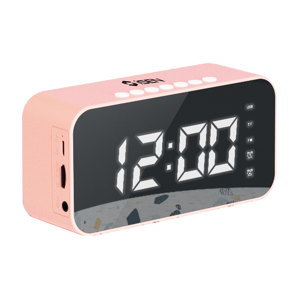 Ceas digital wireless iSEN S15, Albastru, Bluetooth, Termometru, Display Led, Alarma, Radio FM, Difuzoare HD, Redare TF Card, 1200mAh Ceas digital wireless iSEN S15, Albastru, Bluetooth, Termometru, Display Led, Alarma, Radio FM, Difuzoare HD, Redare TF Card, 1200mAh