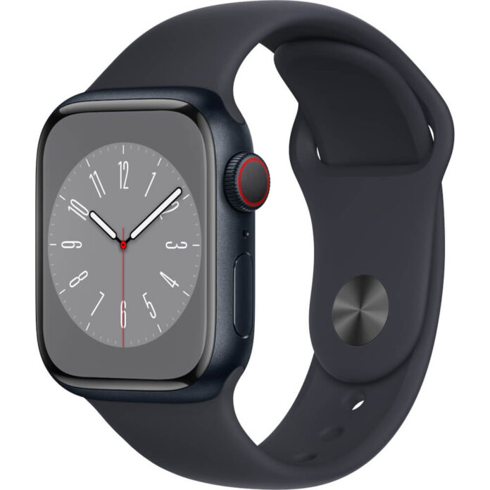 Apple Watch Series 8 GPS + Cellular, 41mm, Silver Aluminium Case, White Sport Band Apple Watch Series 8 GPS + Cellular, 41mm, Silver Aluminium Case, White Sport Band