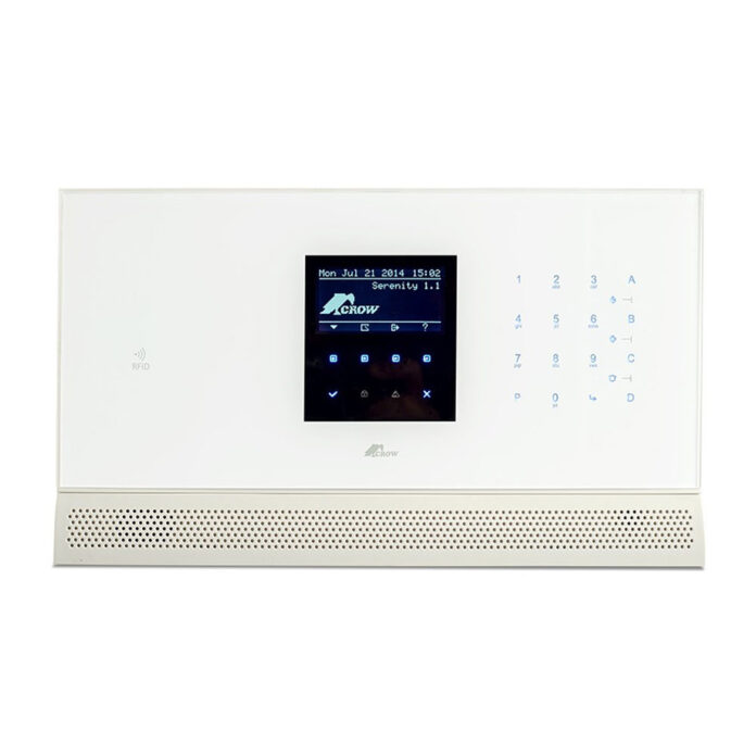 Centrala alarma antiefractie wireless Crow Serenity, 4 partitii, 32 zone, 16 iesiri, 32 utilizatori, 868 MHz, RF 500 m, TCP/IP, RFID Centrala alarma antiefractie wireless Crow Serenity, 4 partitii, 32 zone, 16 iesiri, 32 utilizatori, 868 MHz, RF 500 m, TCP/IP, RFID