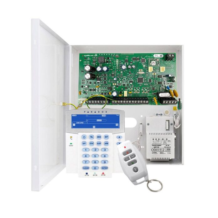 Centrala alarma antiefractie wireless Paradox Magellan MG5050 + K35 + REM25, 32 zone, 2 partitii, 256 evenimente Centrala alarma antiefractie wireless Paradox Magellan MG5050 + K35 + REM25, 32 zone, 2 partitii, 256 evenimente