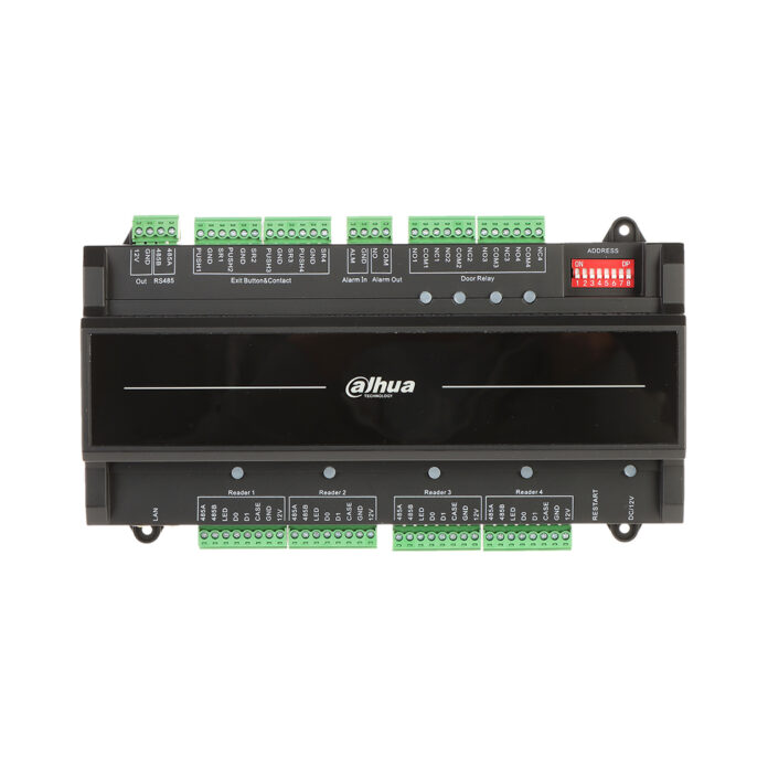 Centrala control acces Dahua ASC2204B-S, 4 usi, unidirectionale, PoE Centrala control acces Dahua ASC2204B-S, 4 usi, unidirectionale, PoE