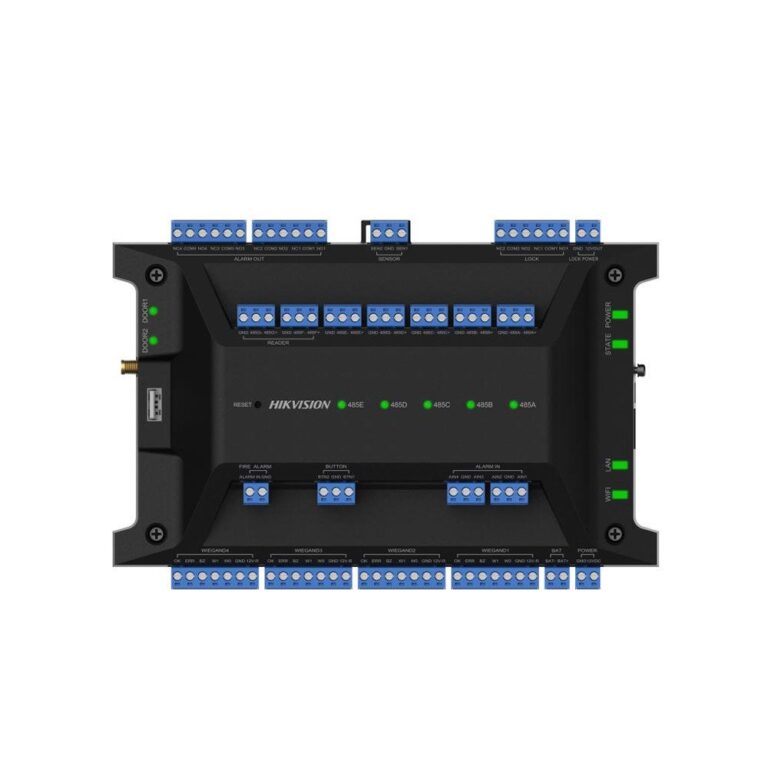 Centrala control acces Hikvision DS-K2702WX-E1(P), Wiegand, RS-485, WiFi, 200.000 carduri, 600.000 evenimente