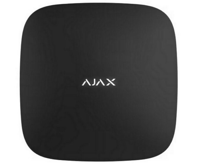 Centrala de alarma wireless, 100 dispozitive, 2 km, 2G LAN/GSM, suport verificare foto, neagra, AJAX HUB2 BL