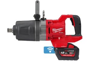 Cheie de impact M18 FUEL Milwaukee, cu acumulator si incarcator, maner-D, cuplu 2711Nm, inel de fixare, 4933472072 Cheie de impact M18 FUEL Milwaukee, cu acumulator si incarcator, maner-D, cuplu 2711Nm, inel de fixare, 4933472072