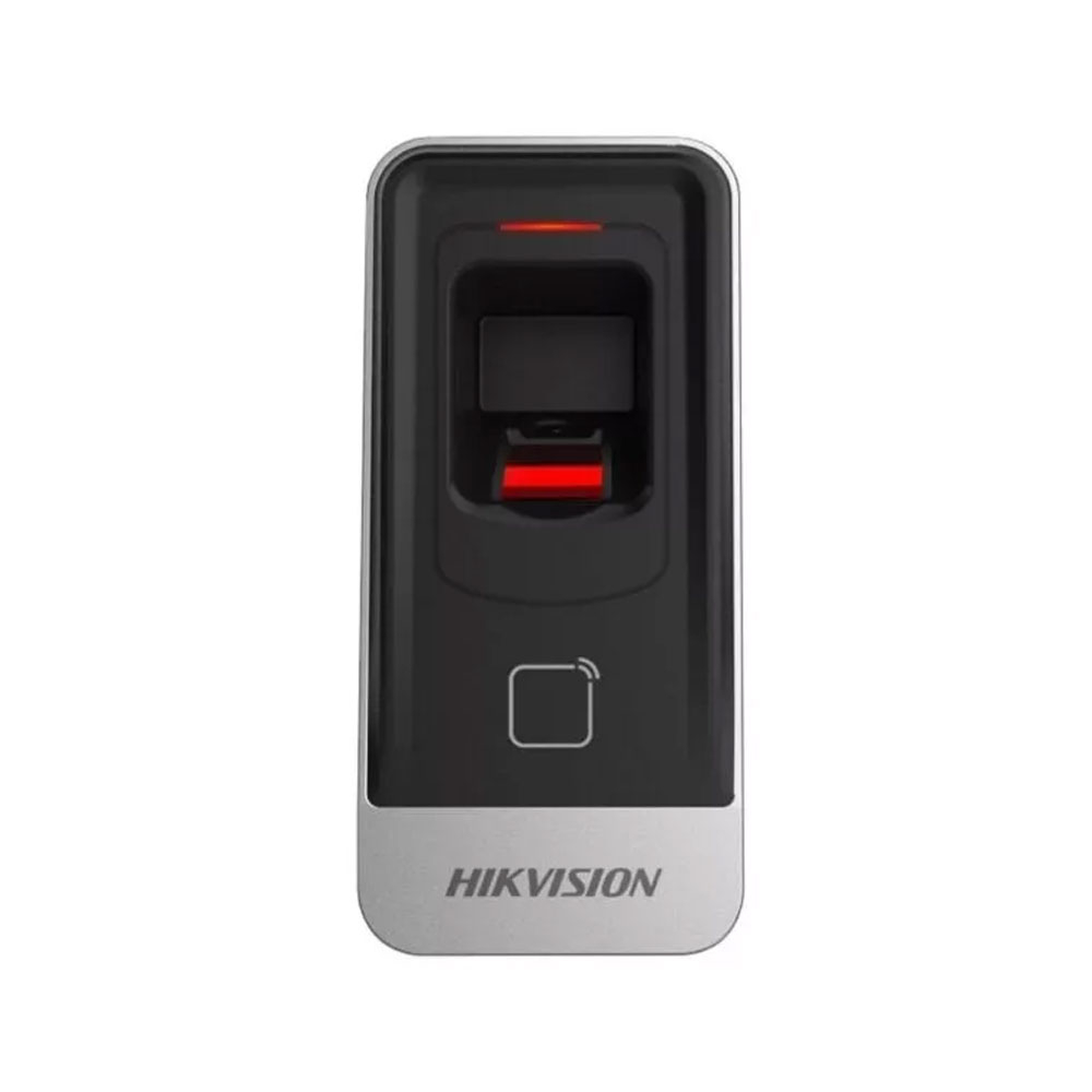Cititor biometric Hikvision DS-K1201AMF, Mifare, 13.56 MHz, tamper, watchdog, aparent Cititor biometric Hikvision DS-K1201AMF, Mifare, 13.56 MHz, tamper, watchdog, aparent
