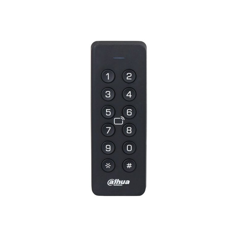 Cititor control acces de exterior Dahua ASR2101H, 13.56 Mhz, IC card/cod PIN, RS-485/Wiegand, tamper