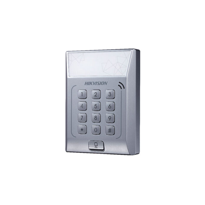 Cititor de proximitate standalone cu tastatura Hikvision DS-K1T801E, PIN/card, EM, 3000 carduri Cititor de proximitate standalone cu tastatura Hikvision DS-K1T801E, PIN/card, EM, 3000 carduri