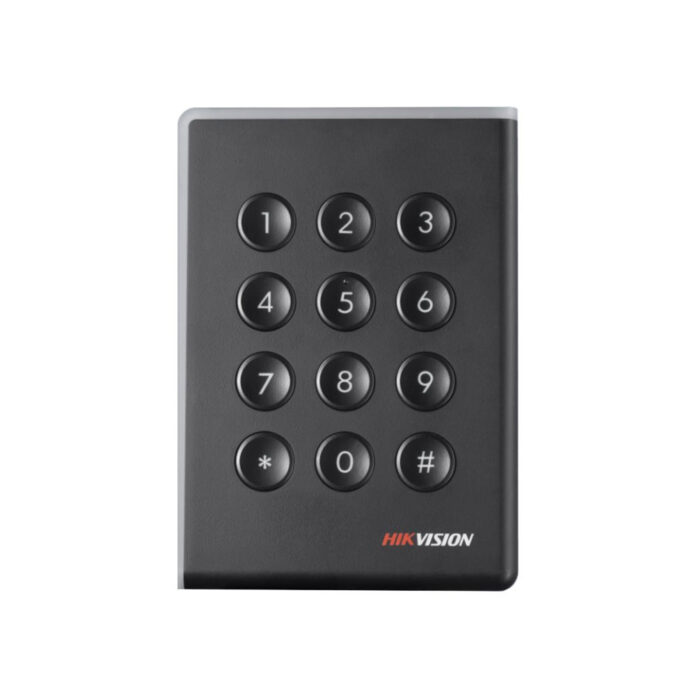 Cititor de proximitate RFID cu tastatura Hikvision DS-K1108AMK, Wiegand, Mifare, 13.56 MHz, cod PIN, interior/exterior Cititor de proximitate RFID cu tastatura Hikvision DS-K1108AMK, Wiegand, Mifare, 13.56 MHz, cod PIN, interior/exterior