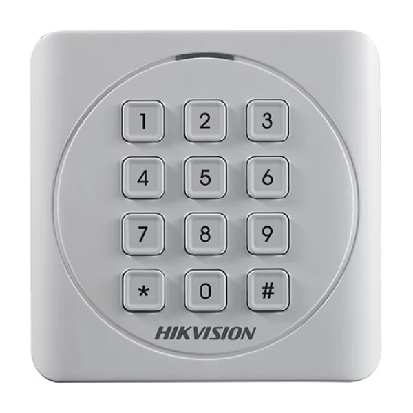 Cititor cartele/Taguri Mifare 13.56 Mhz cu tastaura Hikvision DS-K1801MK Cititor cartele/Taguri Mifare 13.56 Mhz cu tastaura Hikvision DS-K1801MK