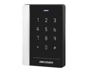 Cititor de carduri, tastatura, RFID 125 KHz, 12 VDC, IP64, RS-485, Wiegand, Hikvision, DS-K1102AEK Cititor de carduri, tastatura, RFID 125 KHz, 12 VDC, IP64, RS-485, Wiegand, Hikvision, DS-K1102AEK
