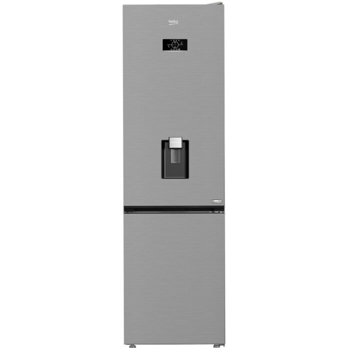 Combina frigorifica Beko B3RCNA404HDXB1, No Frost, 355 l, Slim tank water dispenser, AeroFlow, HarvestFresh, Argintiu, Clasa E Combina frigorifica Beko B3RCNA404HDXB1, No Frost, 355 l, Slim tank water dispenser, AeroFlow, HarvestFresh, Argintiu, Clasa E